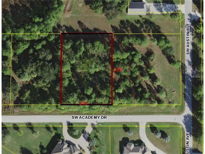 Property Photo:  Lot 6+ SW Academy Drive  FL 34269 