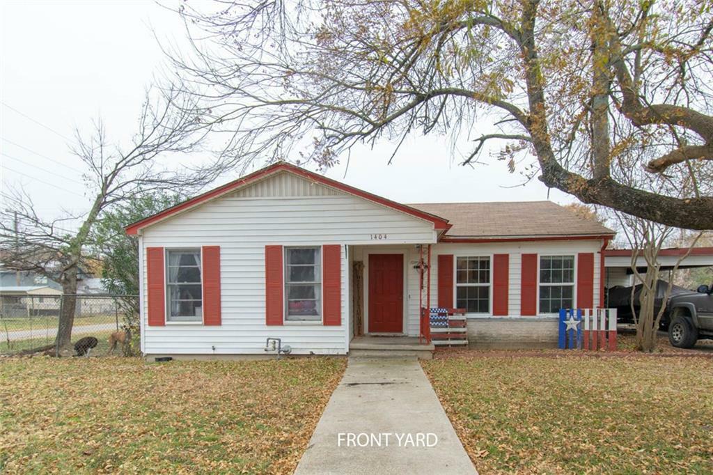 Property Photo: 1404 Ave E TX 76557
