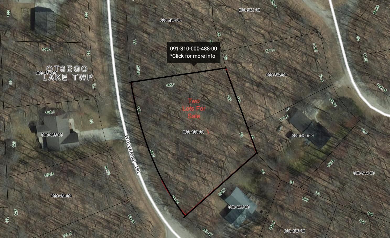 Property Photo:  0 Wolverine Trail  MI 49735 