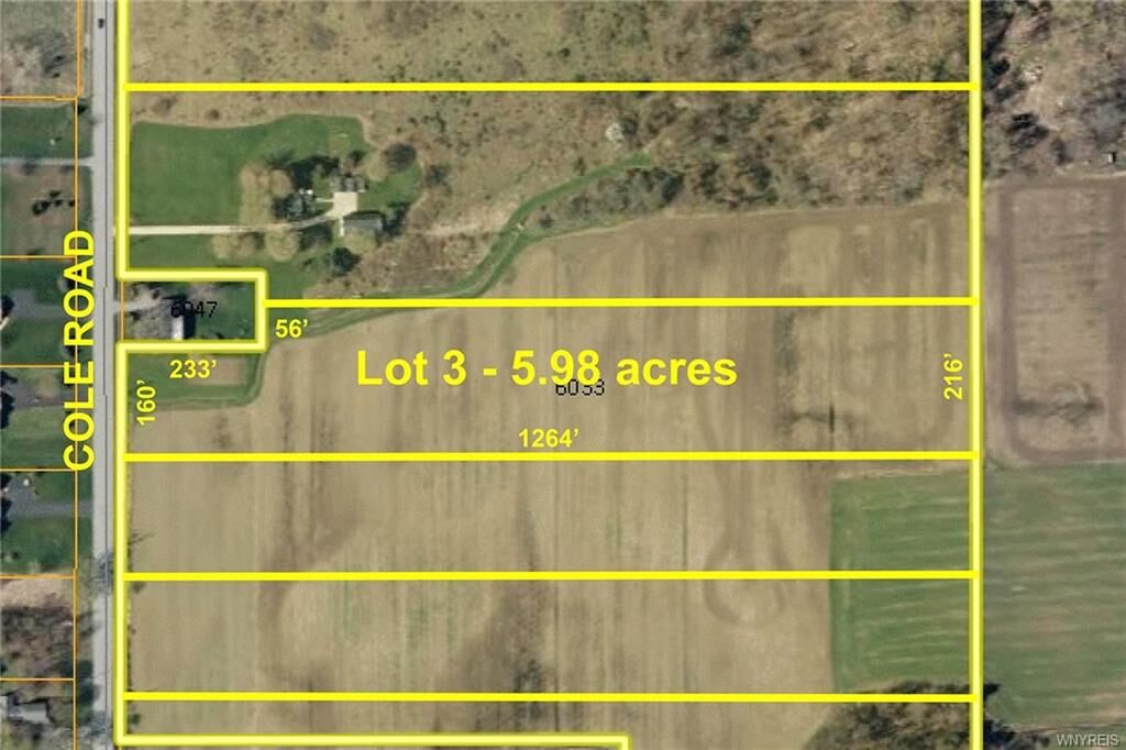 Property Photo: V/L Cole Road, Lot 3 NY 14127
