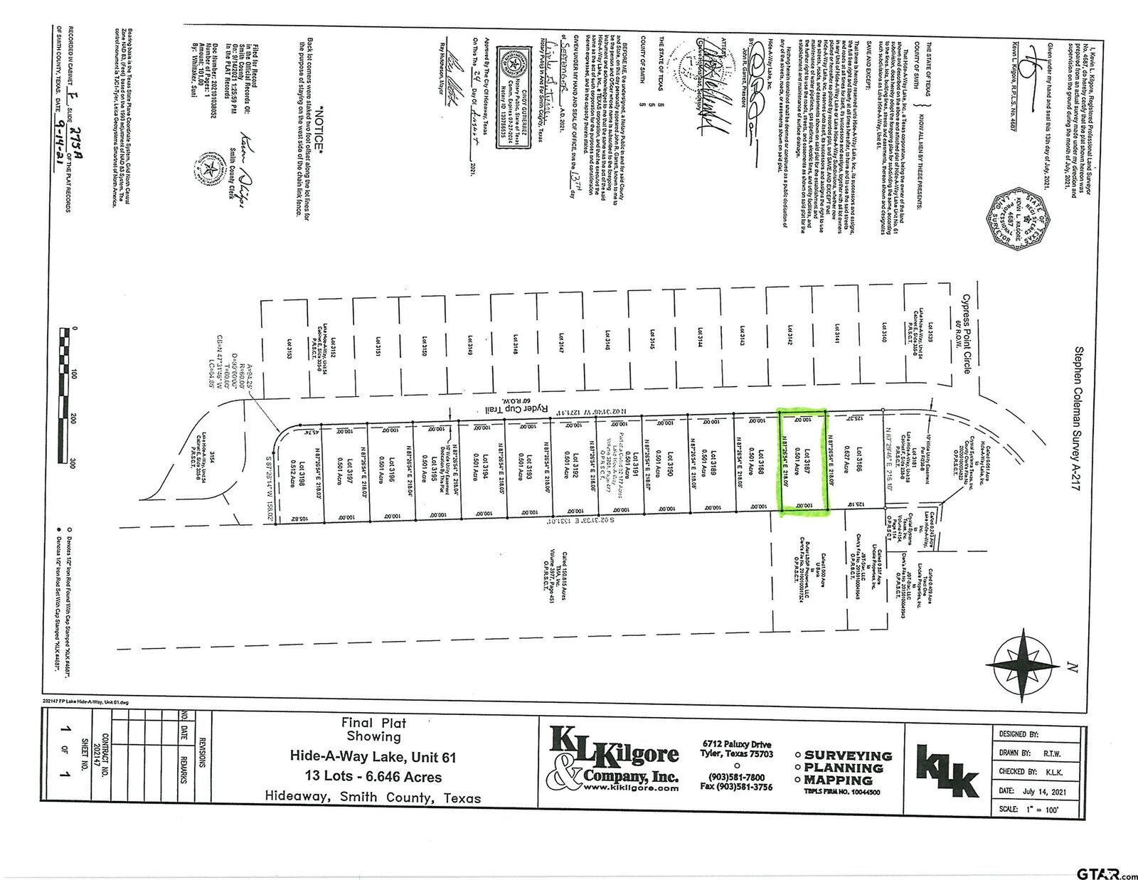 Property Photo:  93 Ryder Cup Trail  TX 75771 