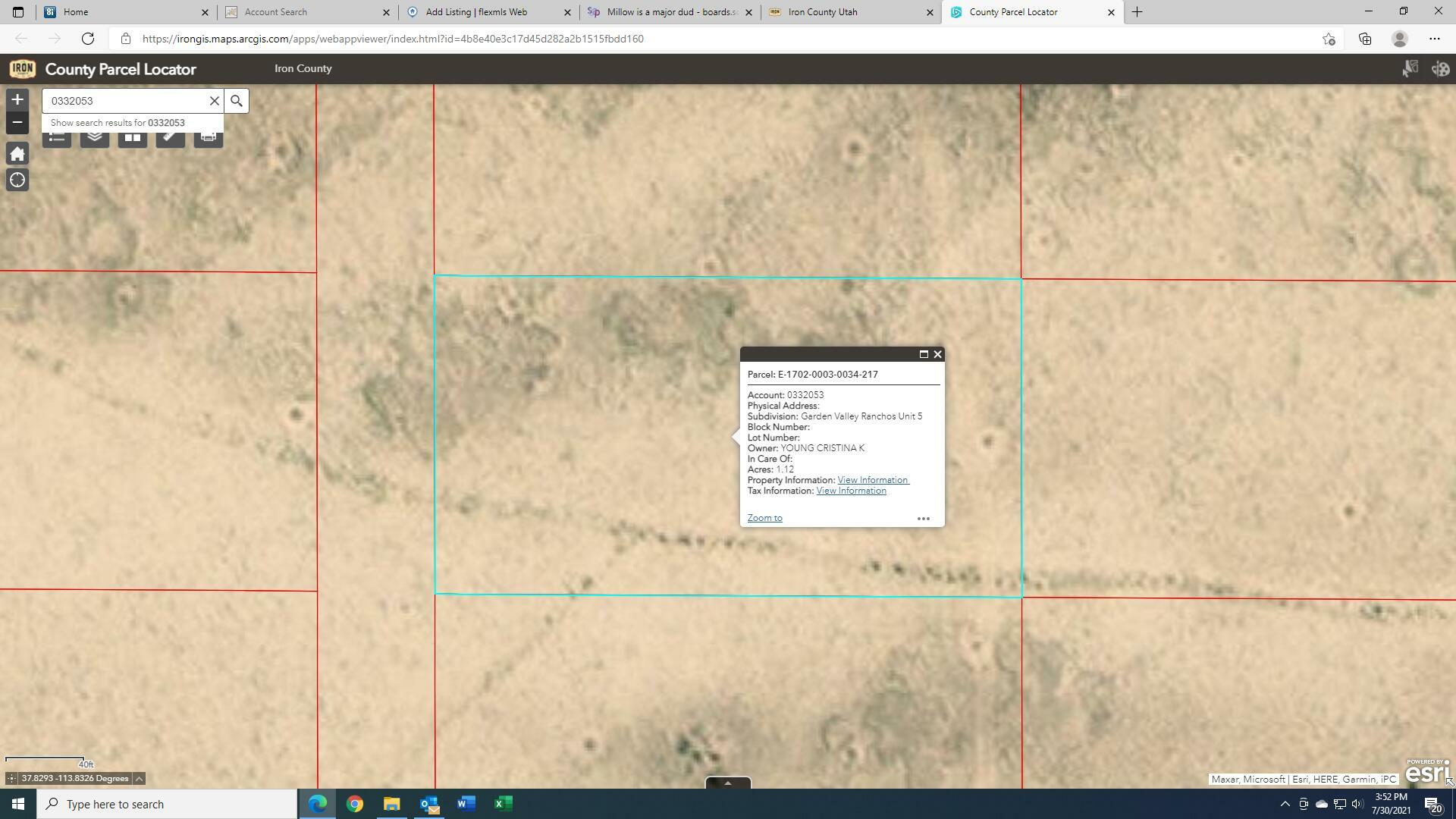 Property Photo: Lot 3172 Garden Valley Ranchos UT 84753