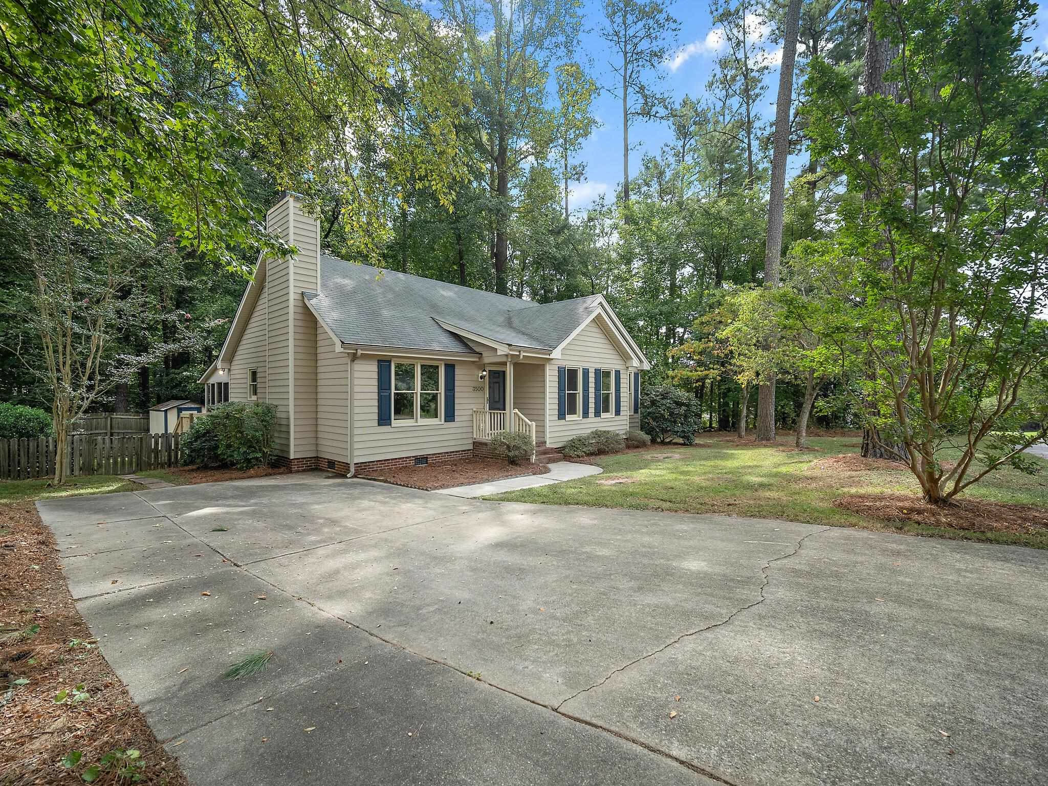 Property Photo: 3500 Castlegate Drive NC 27616-9549