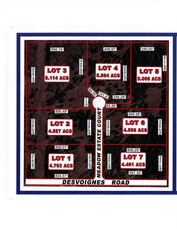 Property Photo: Lt 3 Meadow Estates Court TX 75021