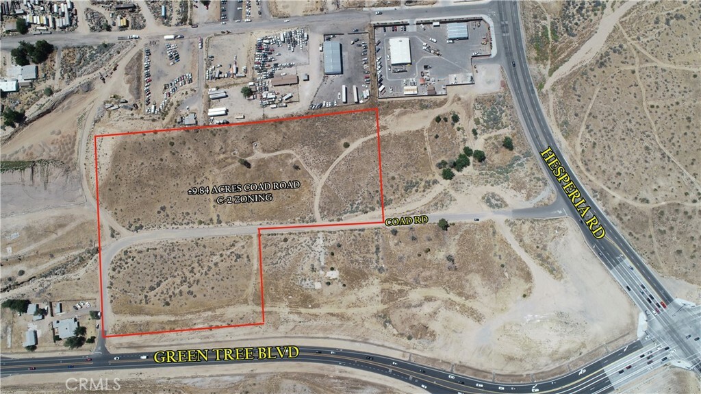 Property Photo:  0 9.84 Acres Green Tree Boulevard  CA 92392 