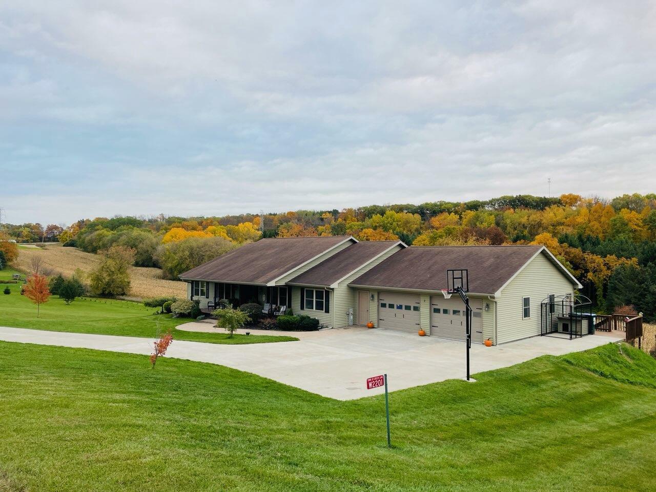 Property Photo:  W2201 Spring Lake Road  WI 53946 