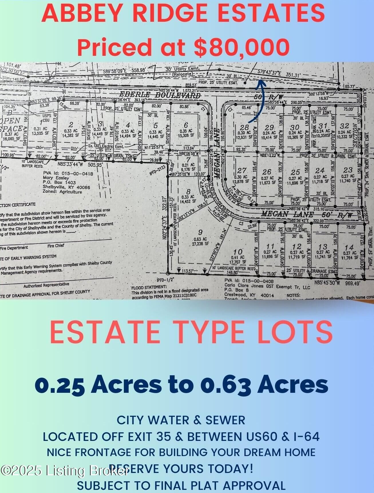 Property Photo:  Lot 23 Megan Ln  KY 40065 