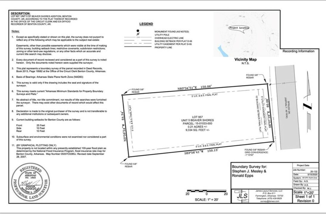 Property Photo: Lot 957 Spruce Drive AR 72756