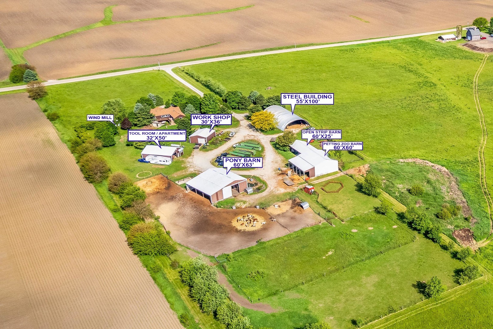Property Photo:  15534 Somonauk Road  IL 60115 