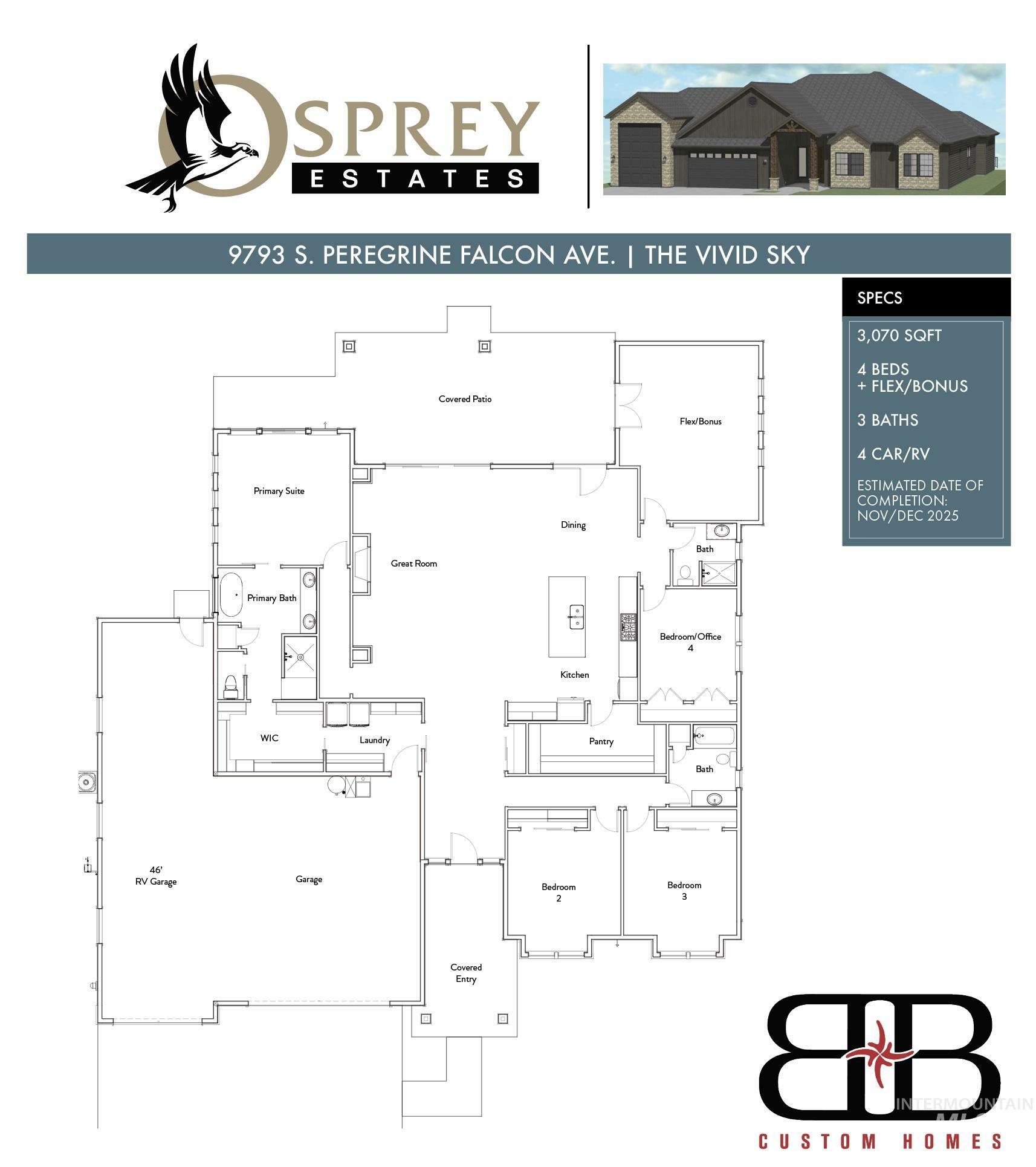 Property Photo: 9793 S Peregrine Falcon Ave. ID 83686
