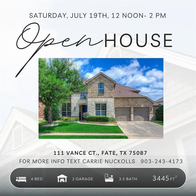 111 Vance Court  Fate TX 75087 photo