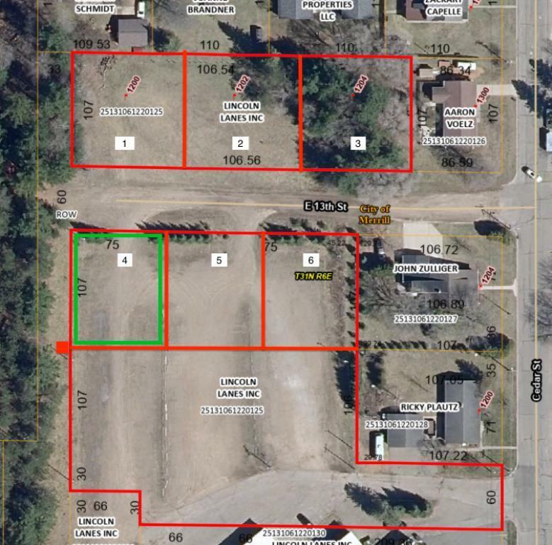 Property Photo:  Lot 4 East 13th Street  WI 54452 