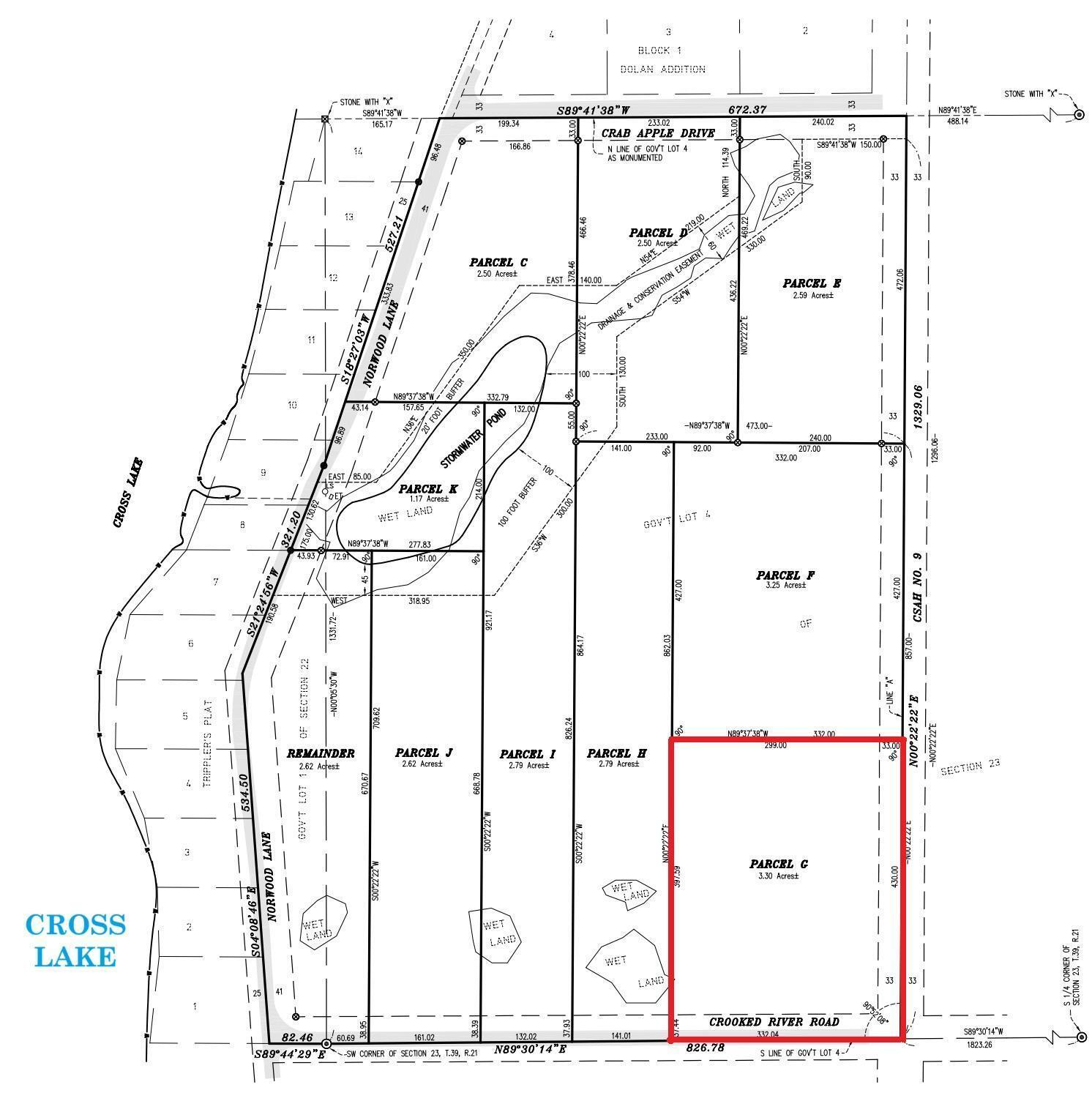 Property Photo: X Cross Lake Road Lot G MN 55063