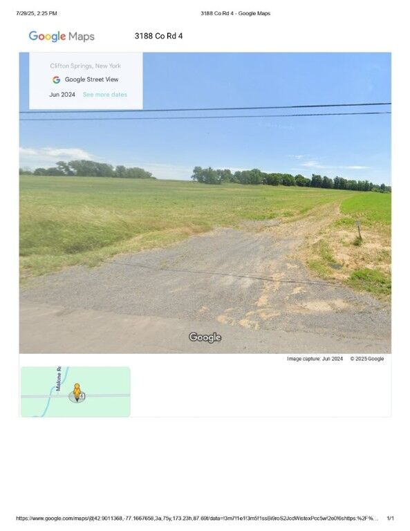 Property Photo:  County Road 4  NY 14432 