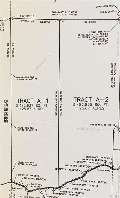 Property Photo: 0 125.87 Ac Tract1-A Clear Creek Road MO 63071