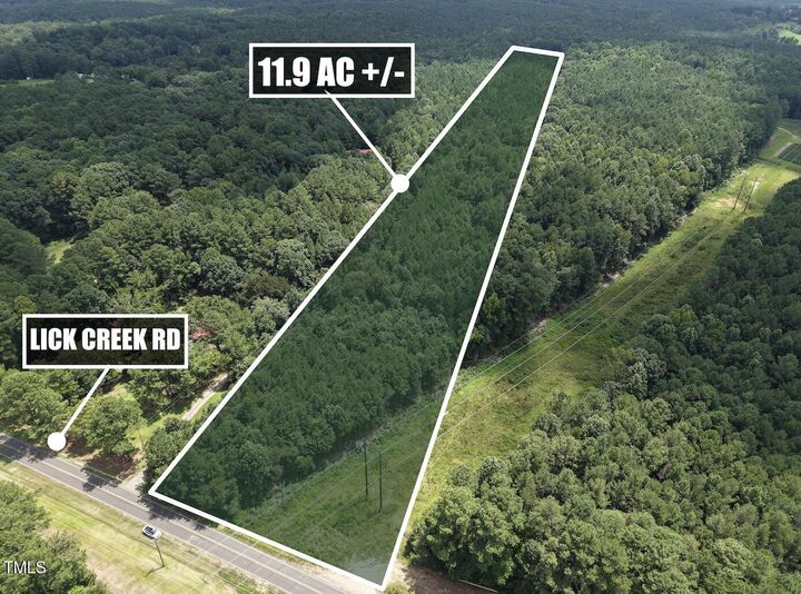 Property Photo: 11.9 Ac, Lick Creek Road NC 27330