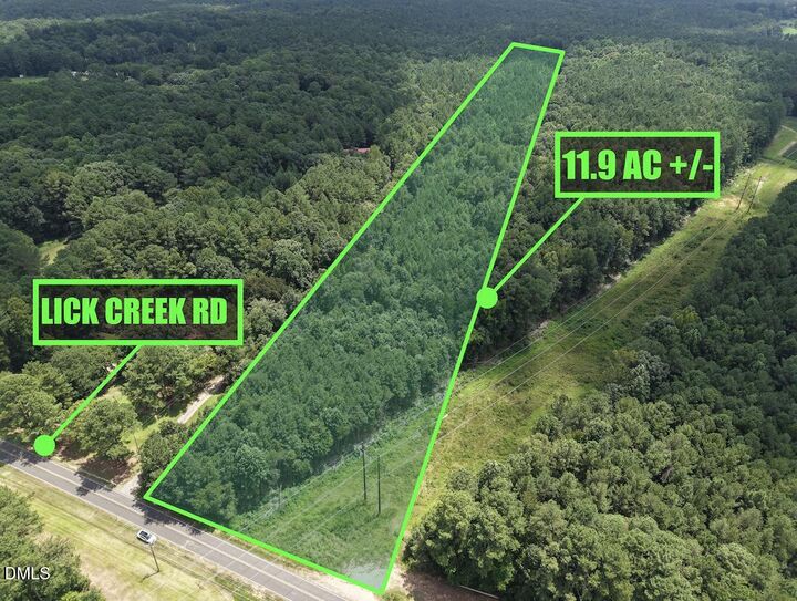 Property Photo: 11.9 Ac, Lick Creek Road NC 27330