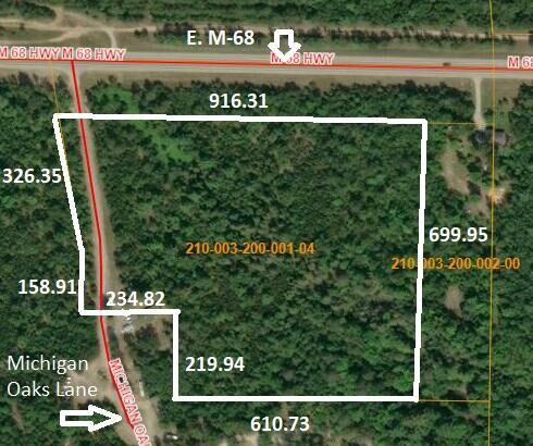 Property Photo:  12 Acres Michigan Oaks Lane  MI 49749 