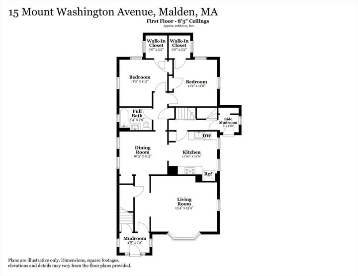 Property Photo:  15 Mount Washington Ave 1  MA 02148 