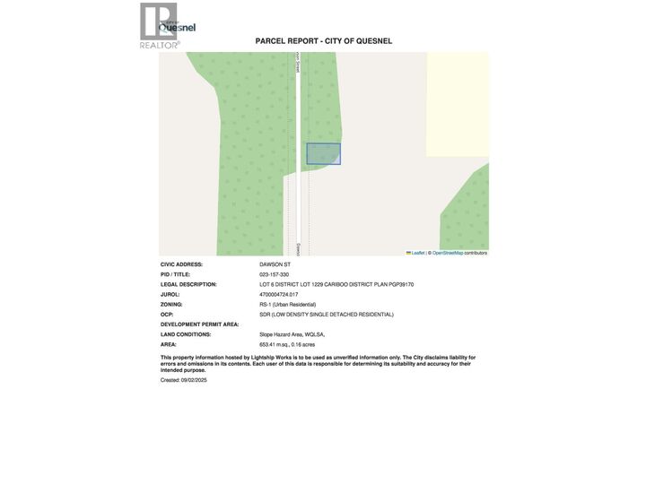 Property Photo:  Lot 6 Dawson Street  BC V2J 6A9 