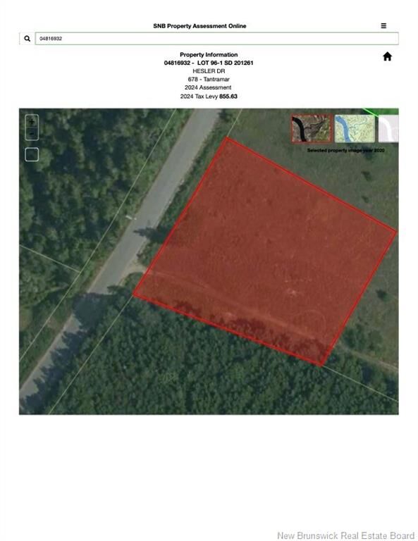 Property Photo: Lot Hesler NB E4L 3E7
