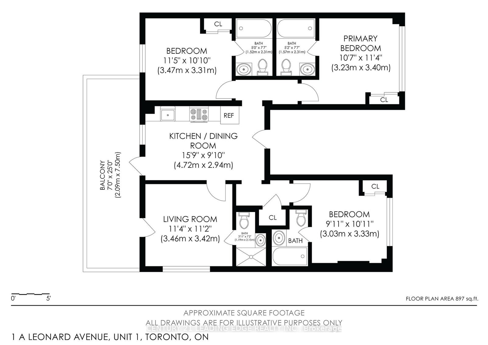 Property Photo: 1A Leonard Avenue 1 ON M5T 2P8