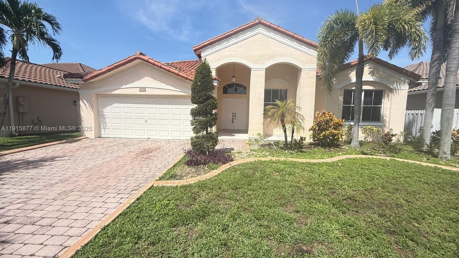 Property Photo: 3654 SW 162nd Ave FL 33027