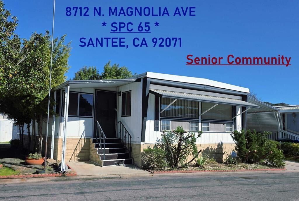 Property Photo: 8712 N Magnolia Avenue Spc 65 CA 92071