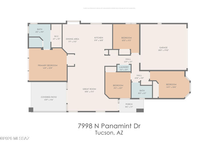 Property Photo: 7998 N Panamint Drive AZ 85743