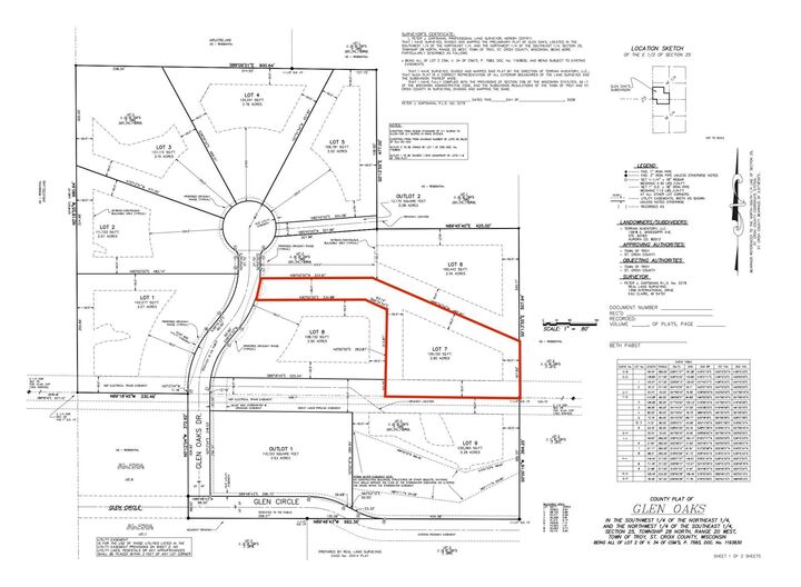 Property Photo:  Lot 7 Glen Oaks Drive  WI 54022 