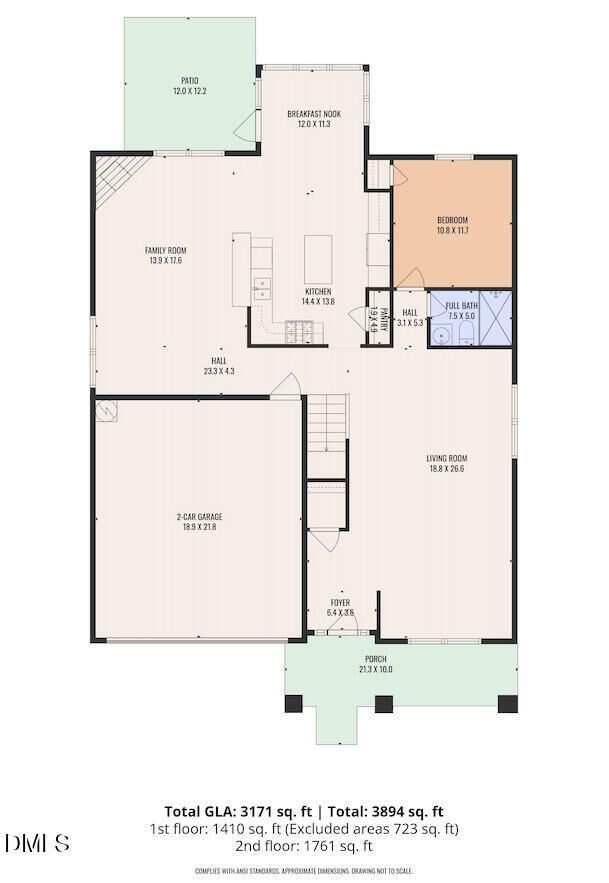 Property Photo:  4118 Plum Branch Drive  NC 27519 