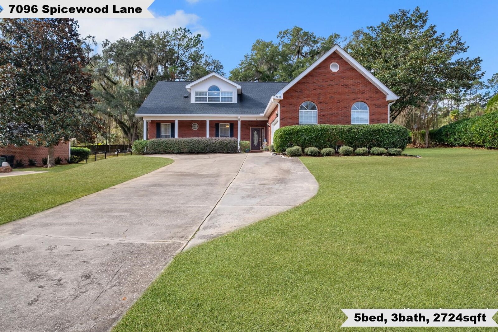Property Photo:  7096 Spicewood Lane  FL 32312 