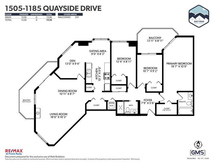 Property Photo:  1185 Quayside Drive 1505  BC V3M 6T8 