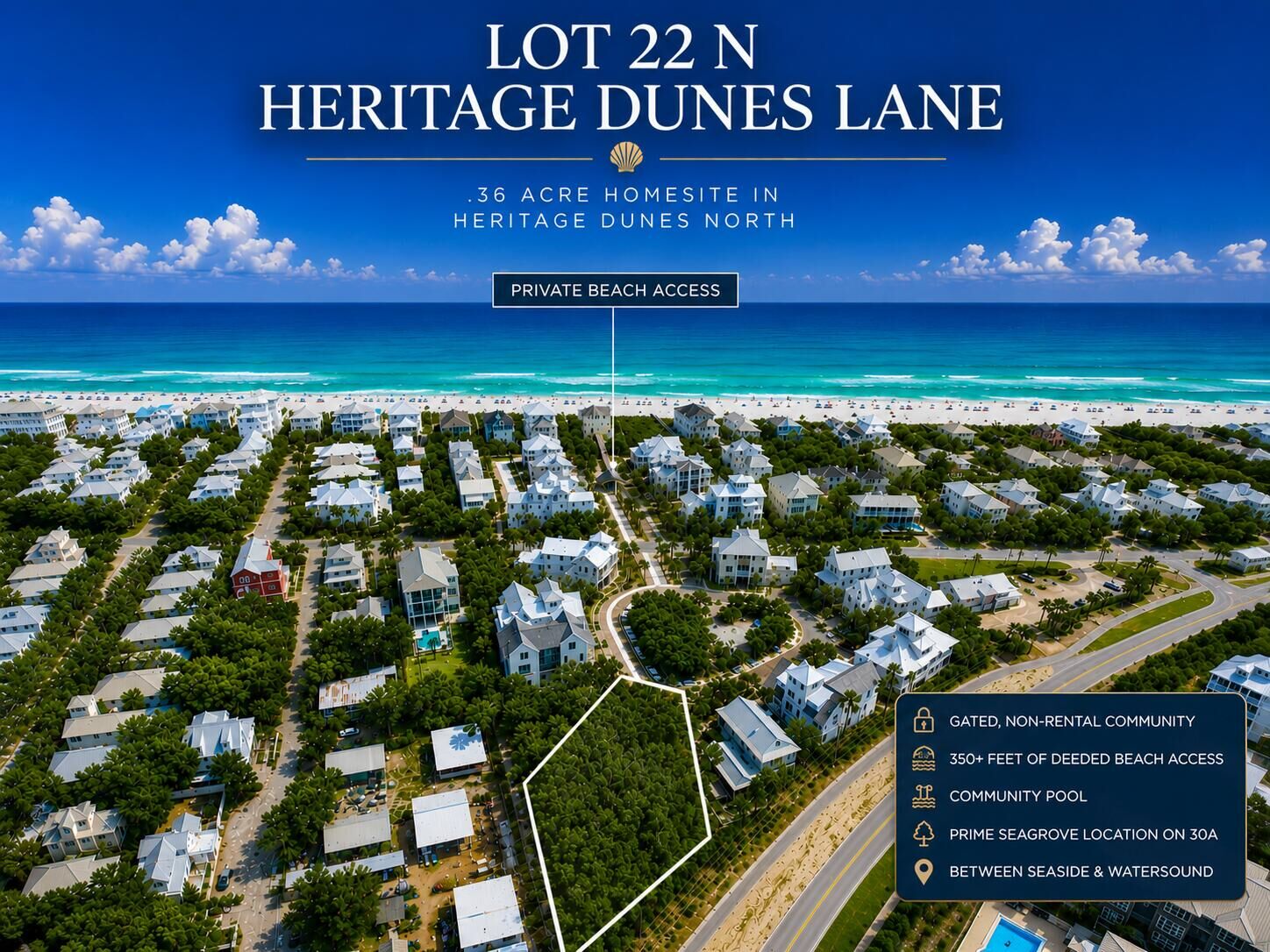 Property Photo:  Lot 22 N Heritage Dunes Lane  FL 32459 