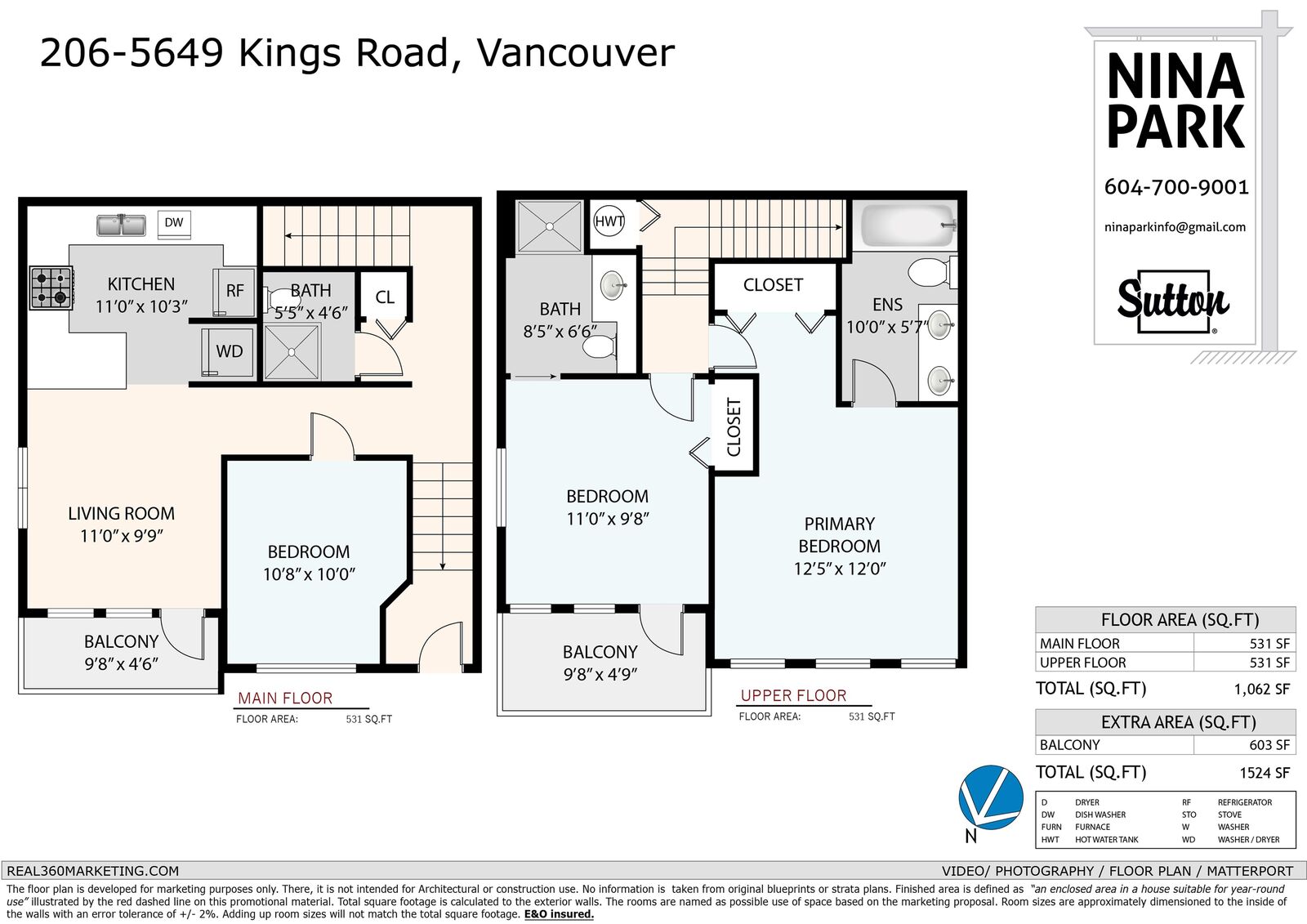 Property Photo:  5649 Kings Road 206  BC V6T 1K9 