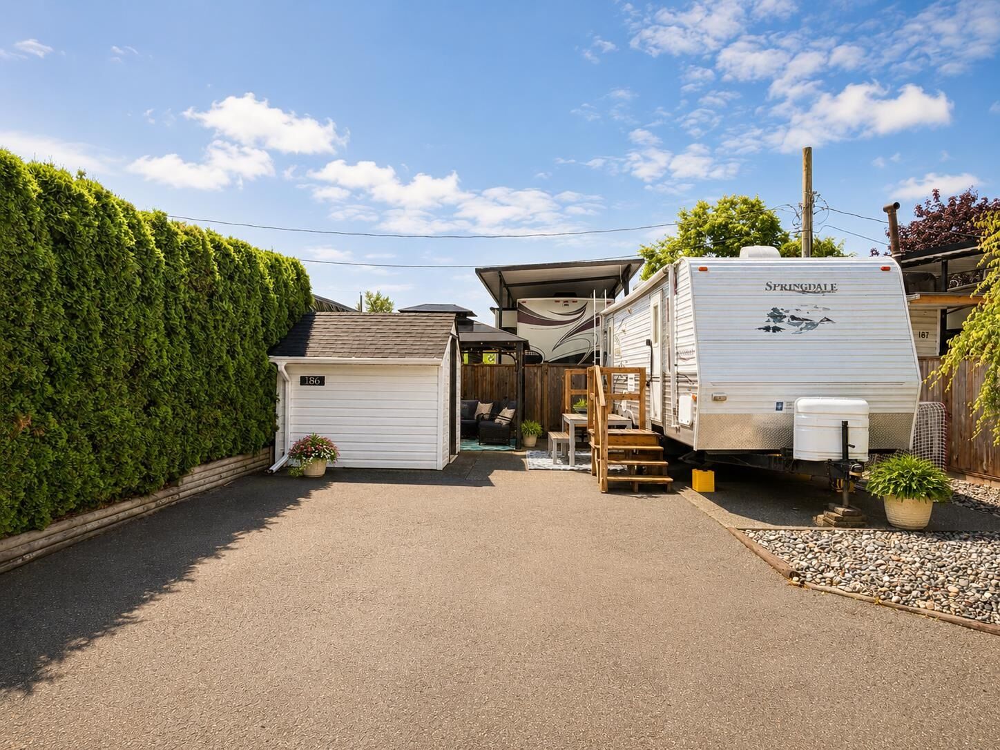 Property Photo: 8400 Shook Road 186 BC V2V 7L5