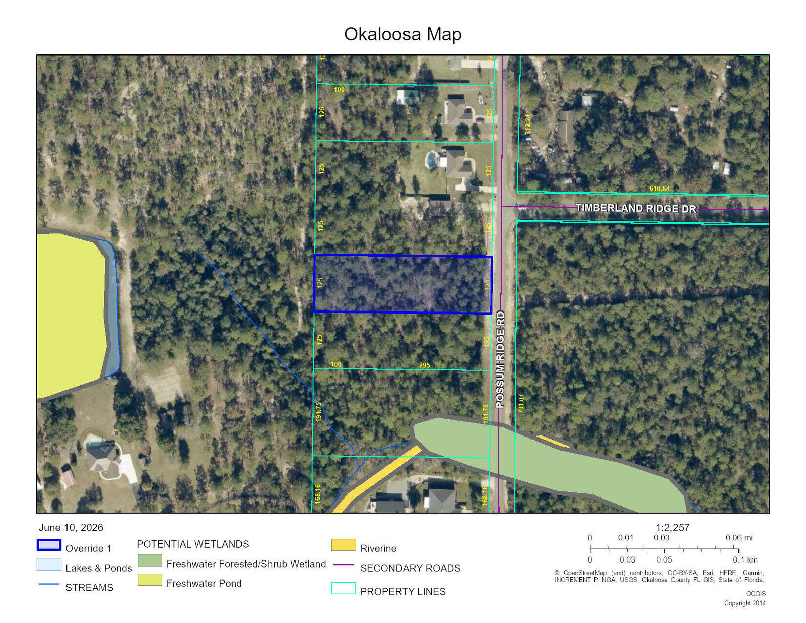 Property Photo: 1.12 Acres Possum Ridge Road FL 32539
