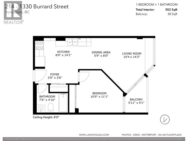 Property Photo: 1330 Burrard Street 214 BC V6Z 2B8