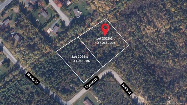 Property Photo:  Lot 2026-2 Crystal Drive  NB E1N 3P7 