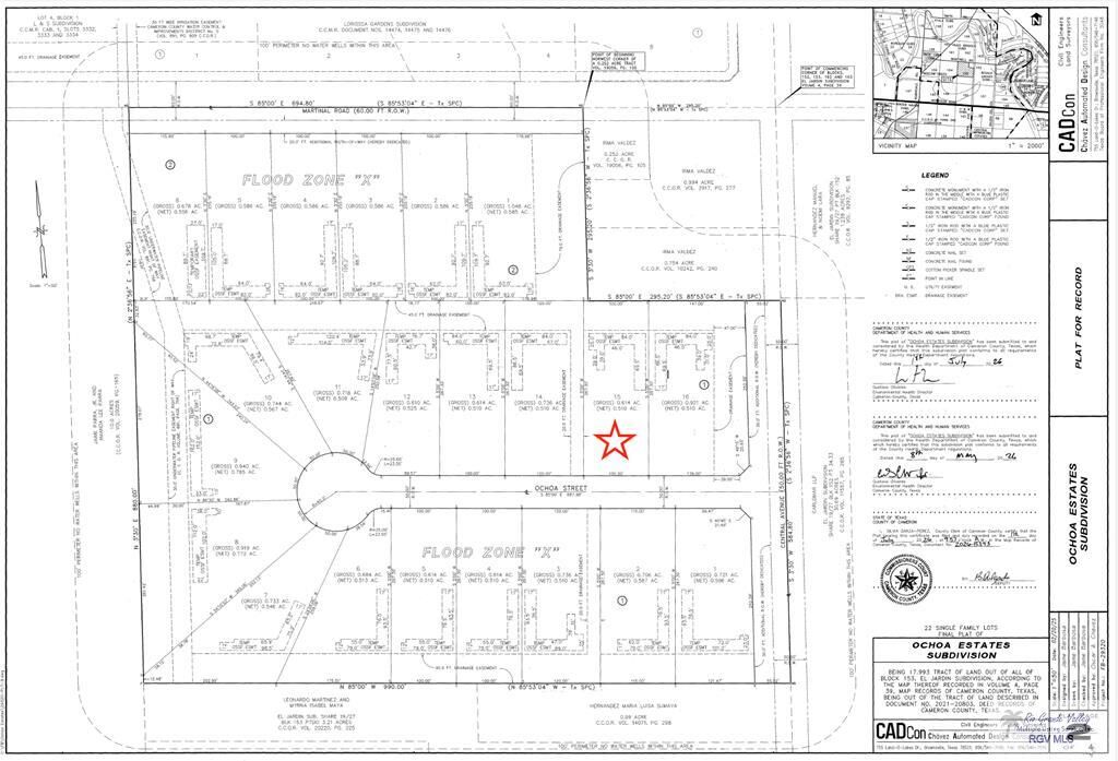 Property Photo:  000 Ochoa St Lot #15  TX 78521 