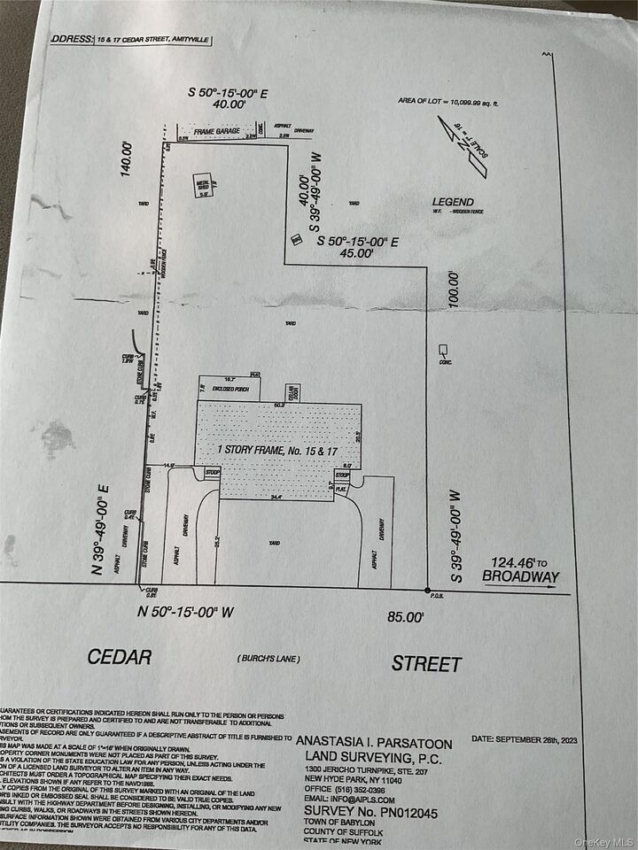 Property Photo:  15 Cedar Street  NY 11701 