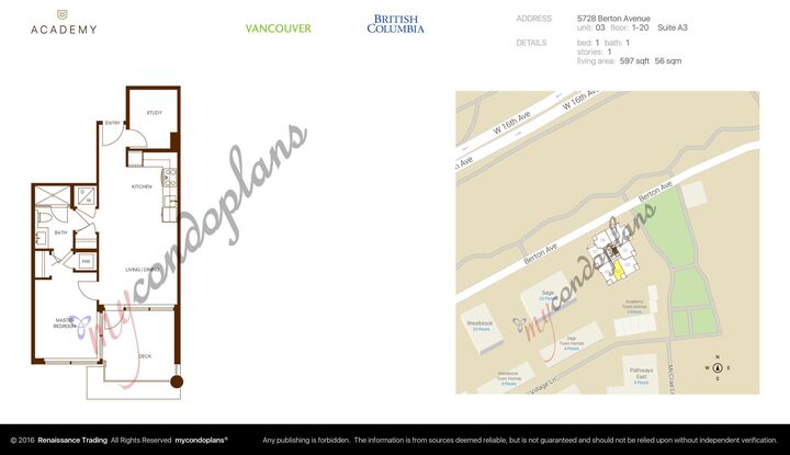 Property Photo:  5728 Berton Avenue 503  BC V6S 0E5 