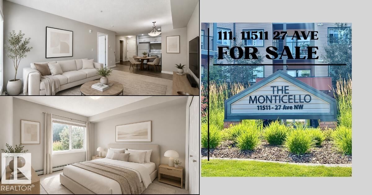 Property Photo:  11511 27 Avenue NW 111  AB T6J 7J8 