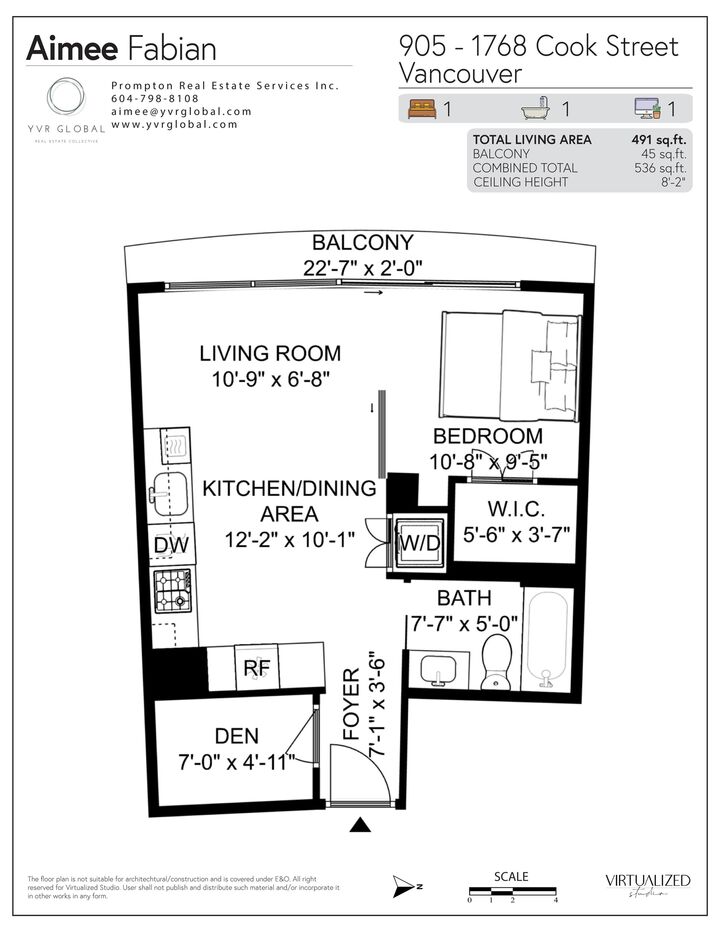 Property Photo:  1768 Cook Street 905  BC V5Y 0N3 