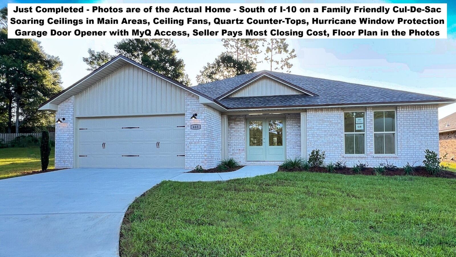 Property Photo:  465 Scooter Cove  FL 32539 