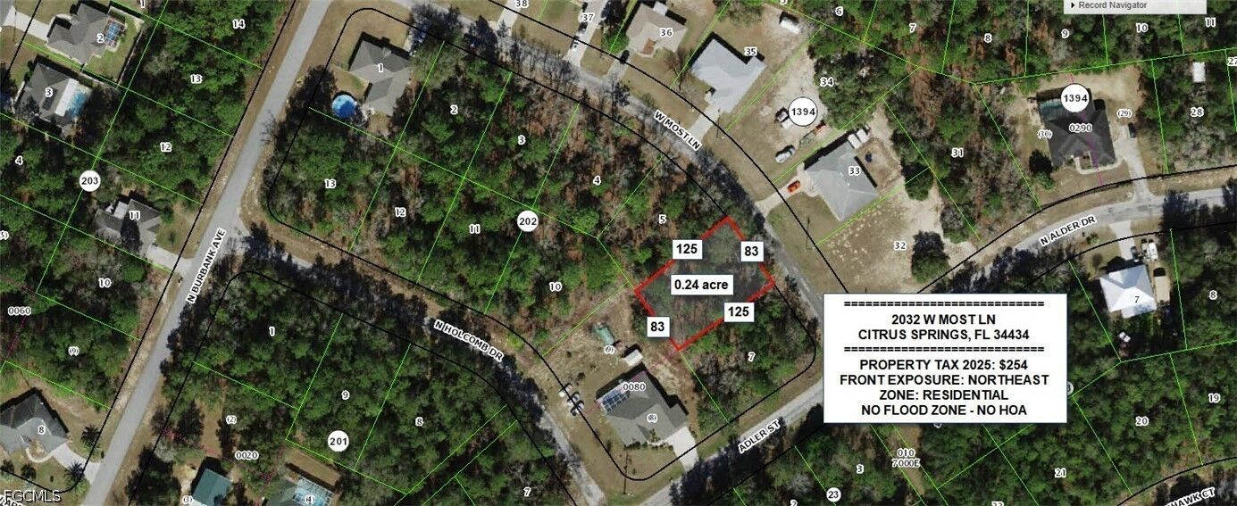 Property Photo:  2032 W Most Lane  FL 34434 