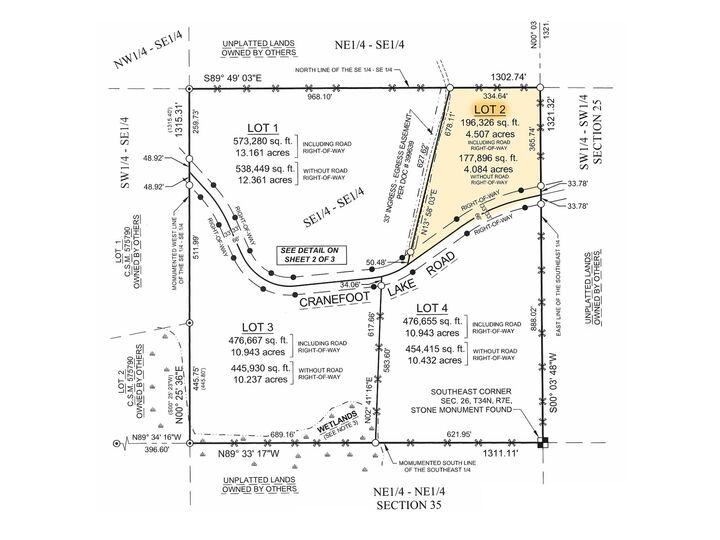 Property Photo: Lot 2 Crane Foot Lake Rd WI 54435