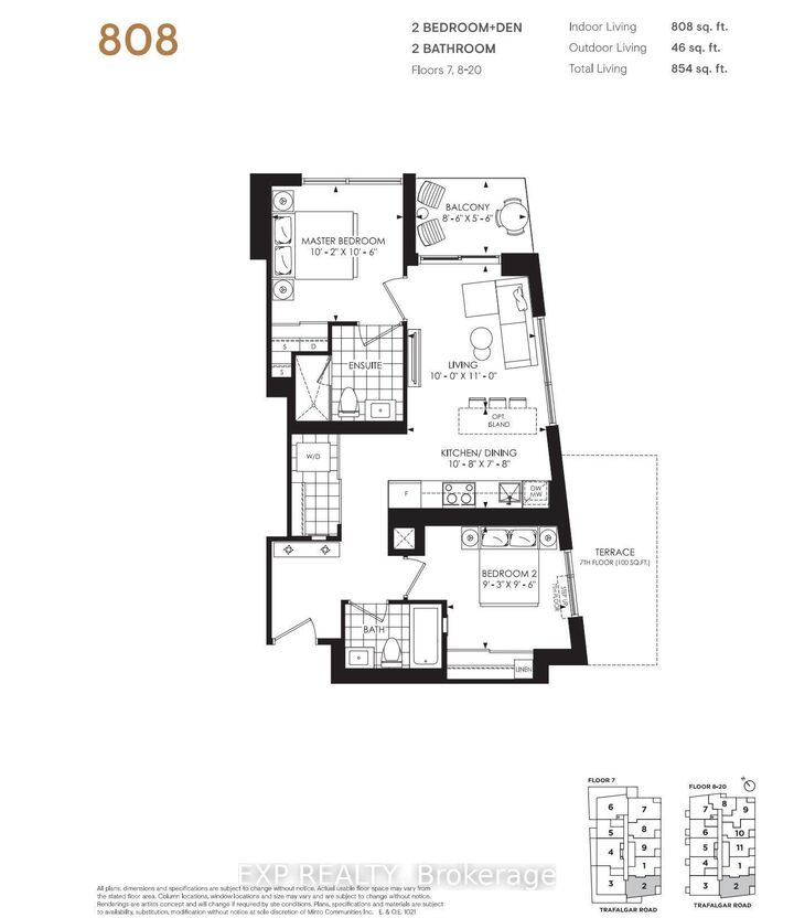 Property Photo:  3079 Trafalgar Road 1602  ON L6H 8C5 