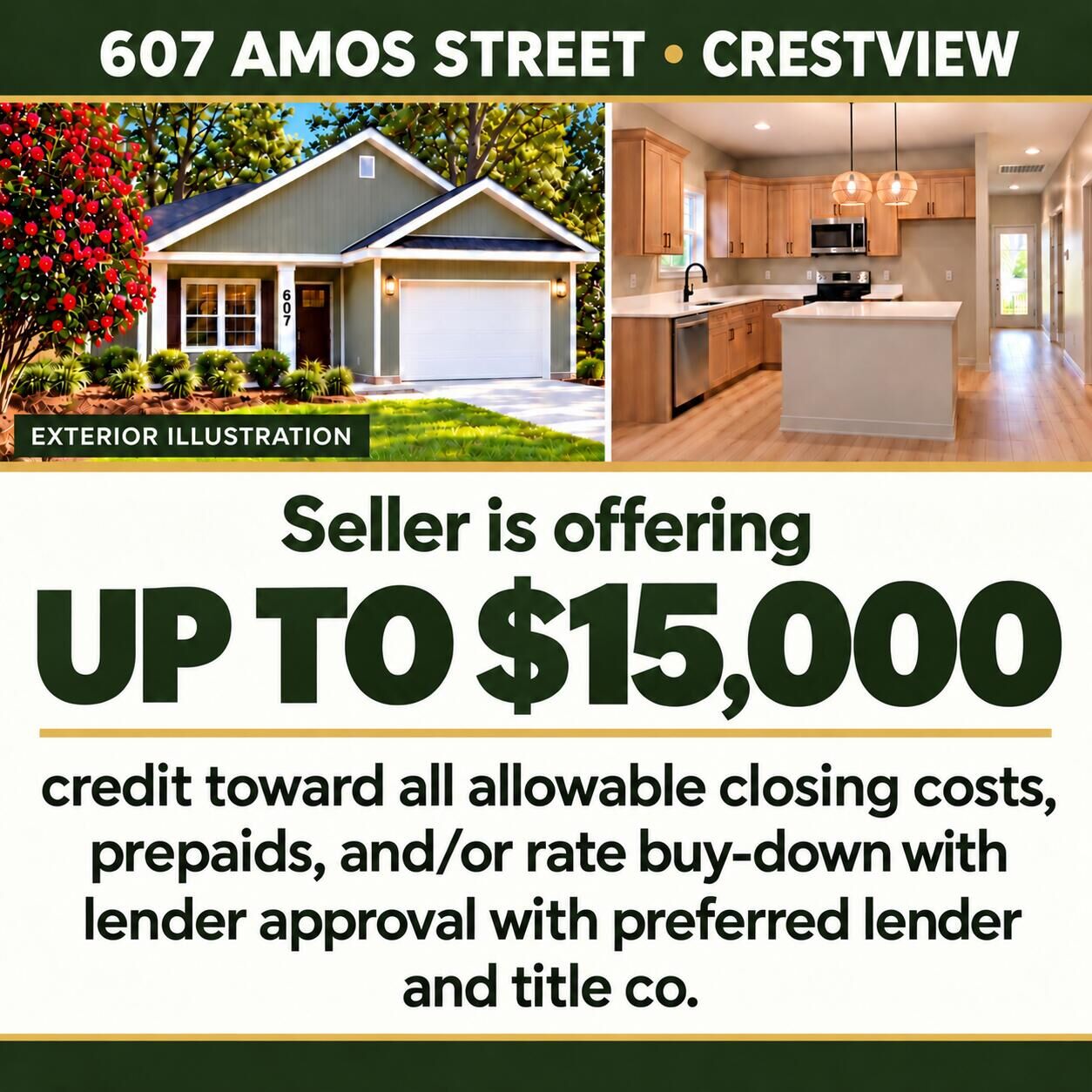 Property Photo:  607 Amos Street  FL 32539 