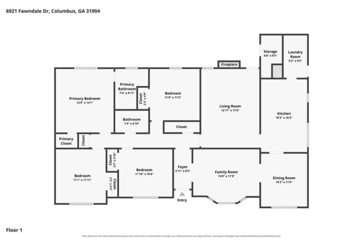 Property Photo:  6921 Fawndale Drive  GA 31904 
